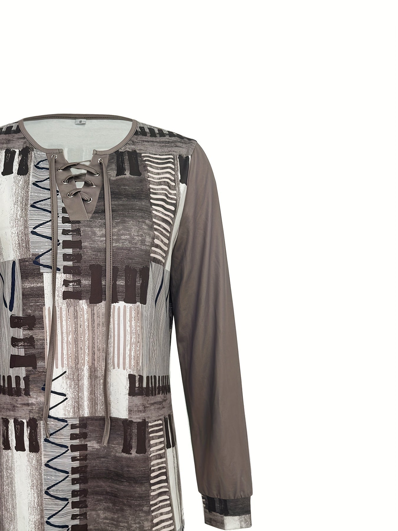 Veraora™ - Abstract V-neck blouse