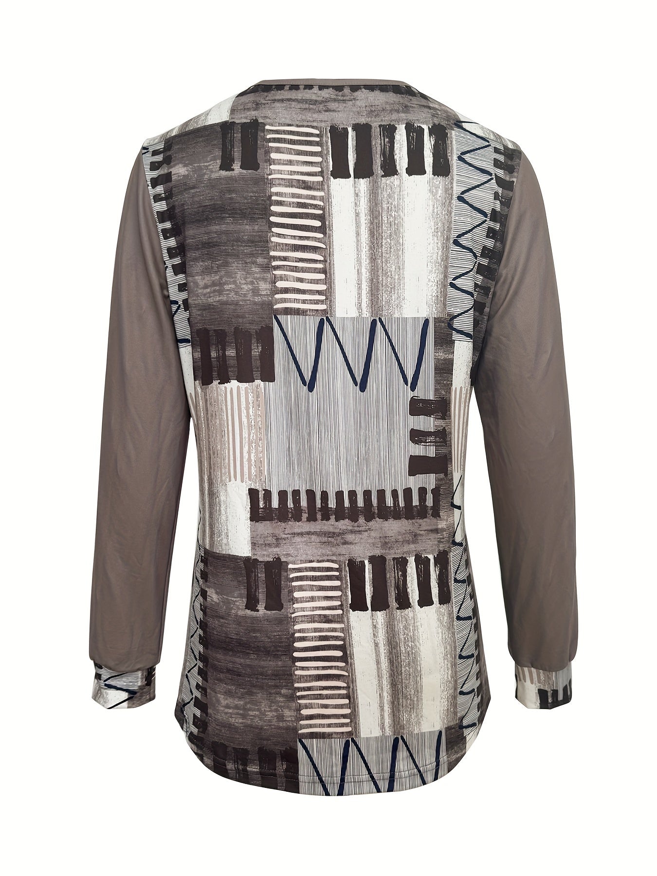 Veraora™ - Abstract V-neck blouse