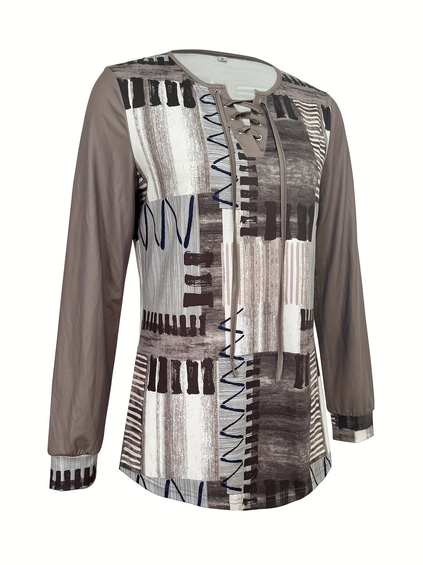 Veraora™ - Abstract V-neck blouse