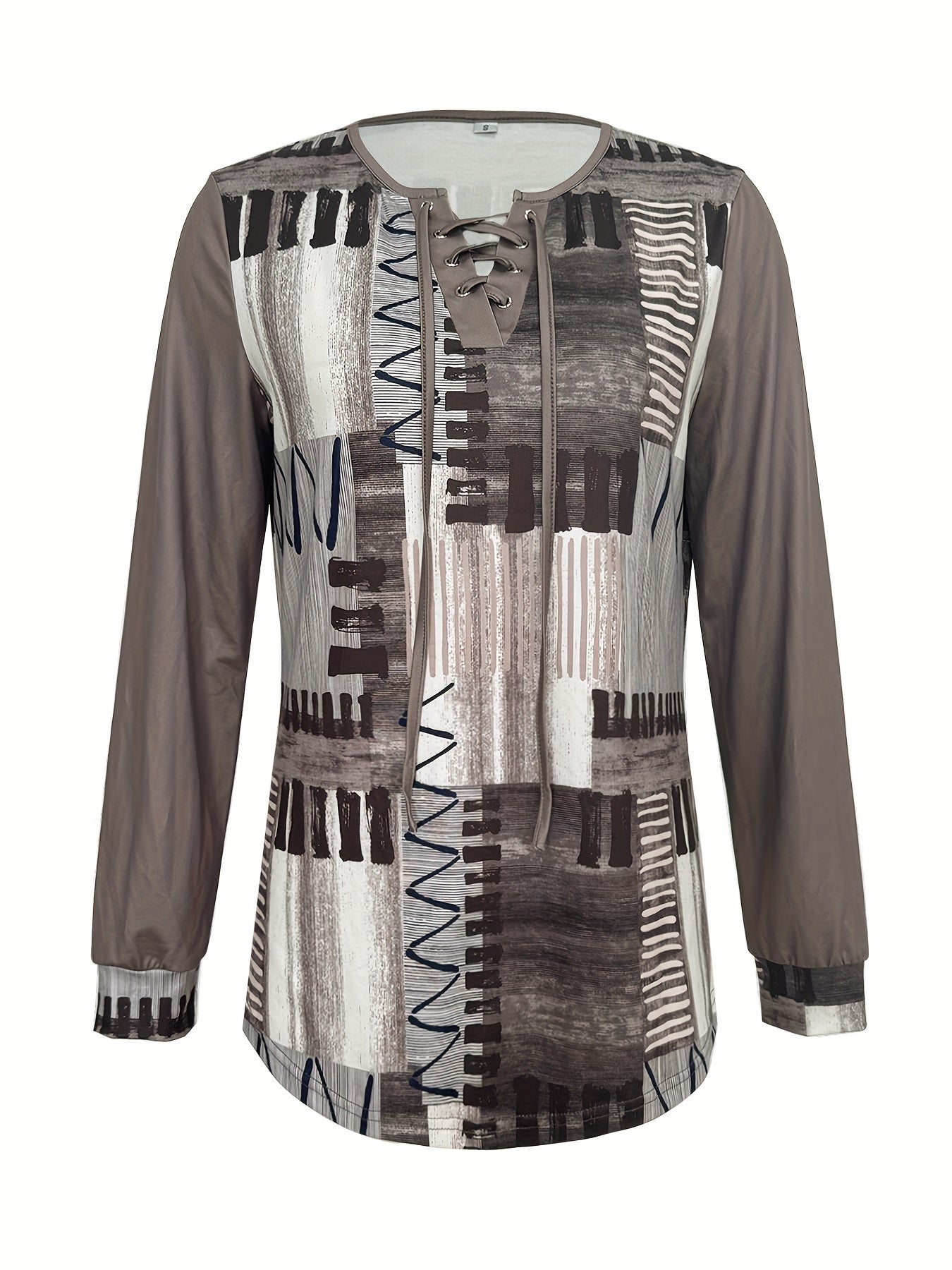 Veraora™ - Abstract V-neck blouse